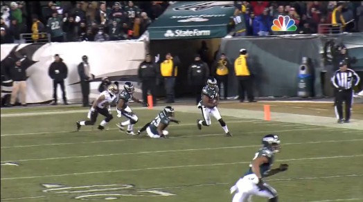 Bradley Fletcher intercepts Drew Brees - the 1st time